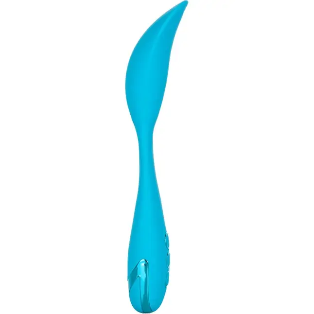 Голубой гнущийся вибратор Palm Springs Pleaser с функцией Power Boost - 15,25 см - California Dreaming. Фотография 5.