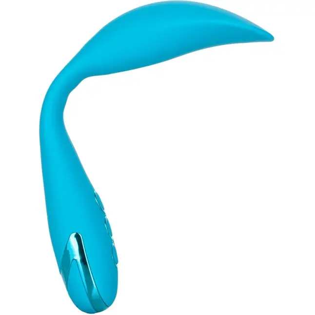 Голубой гнущийся вибратор Palm Springs Pleaser с функцией Power Boost - 15,25 см - California Dreaming. Фотография 6.