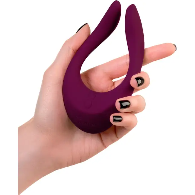 Лиловый многофункциональный стимулятор для пар Satisfyer Endless Joy. Фотография 4.