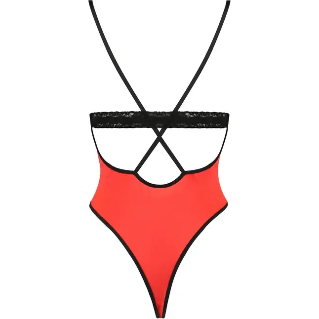 Соблазнительное боди Femmina с кружевными вставками - Devil Collection. Фотография 4.