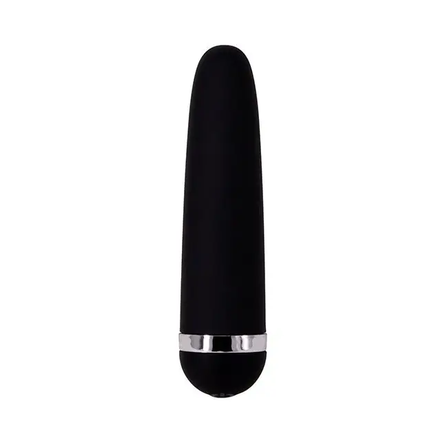 Черная перезаряжаемая вибропуля INTENSE SUPREME VIBE - 9,5 см