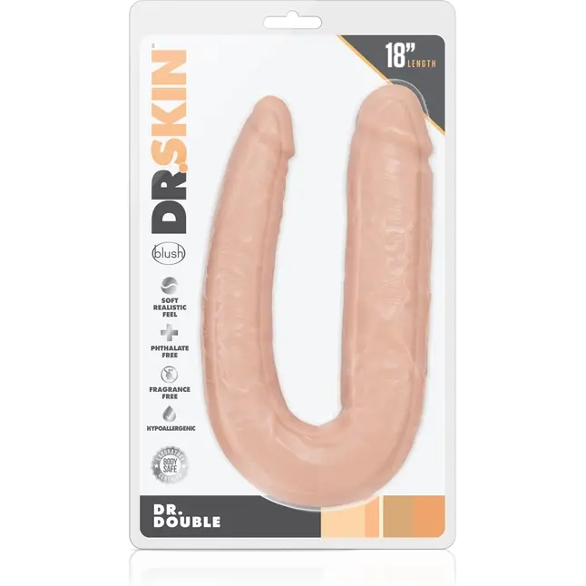 Двусторонний фаллоимитатор Dr. Double - 45 см. - Dr. Skin. Фотография 2.