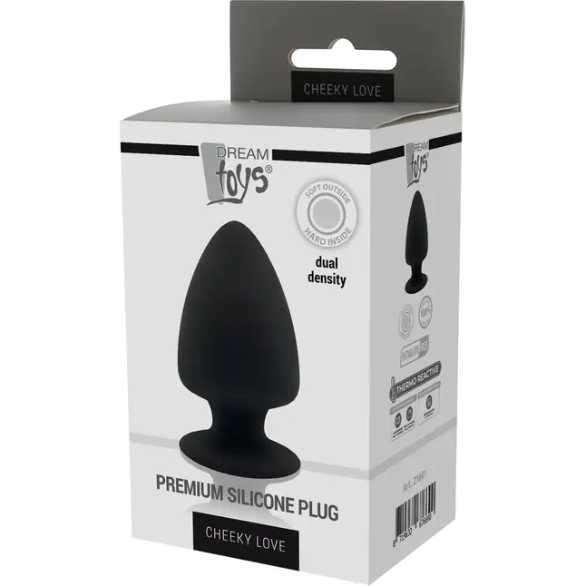 Черная анальная пробка PREMIUM SILICONE PLUG S - 9 см. - Cheeky Love. Фотография 2.