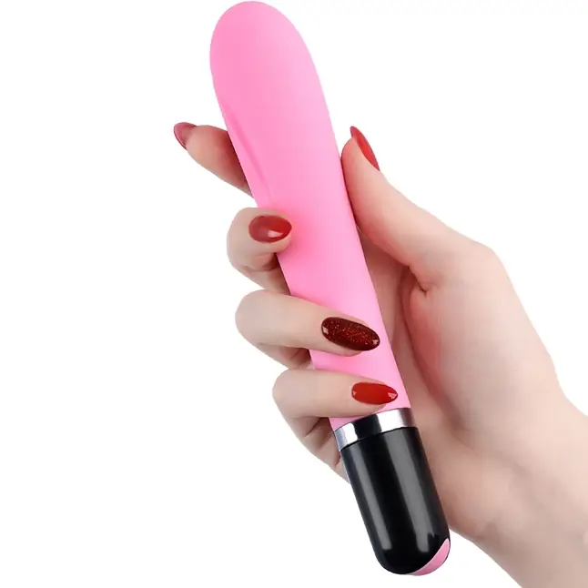 Розовый вибратор POLLY с 7 режимами вибрации - 18,3 см - L EROINA. Фотография 4.