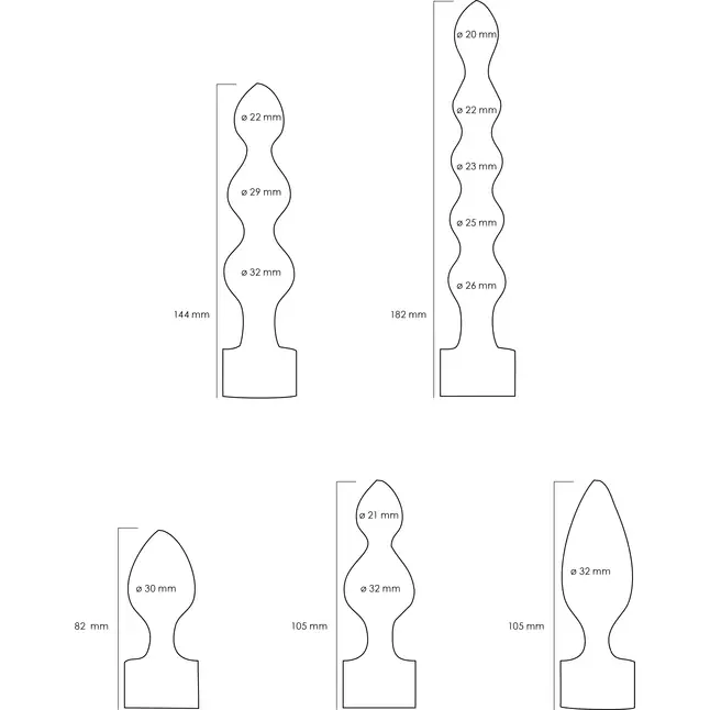 Фиолетовый анальный вибронабор USB-Rechargeable Anal Set - Ouch!. Фотография 7.