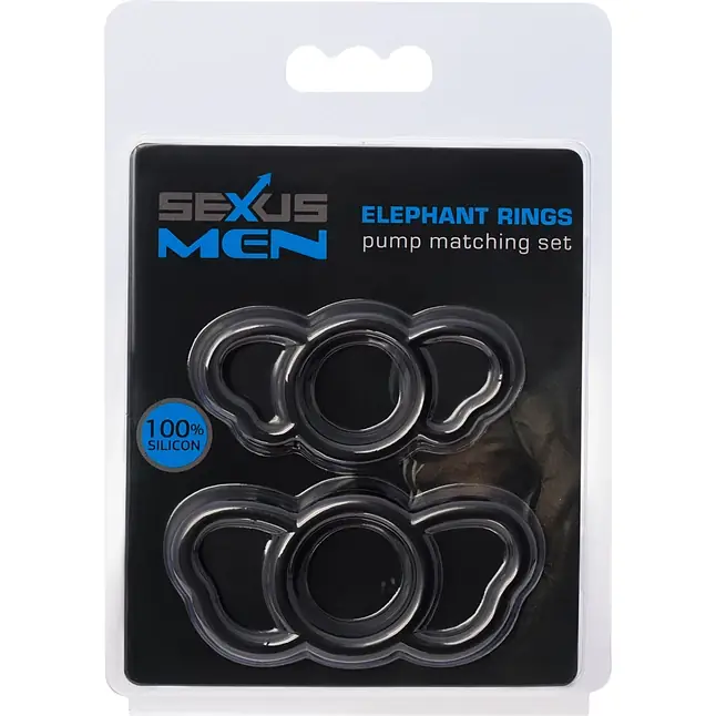 Набор из двух эрекционных колец ELEPHANT RINGS - Sexus Men. Фотография 5.