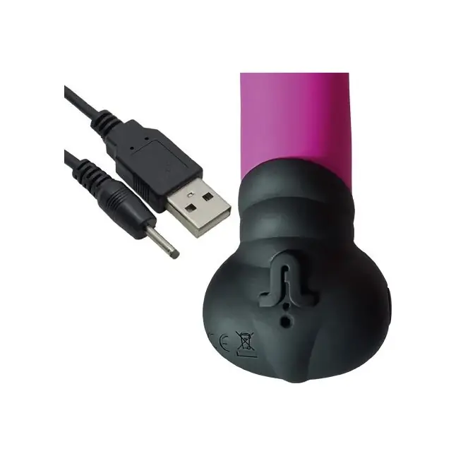 Фиолетовый вибростимулятор Mini Bonnie - 19,7 см. Фотография 2.