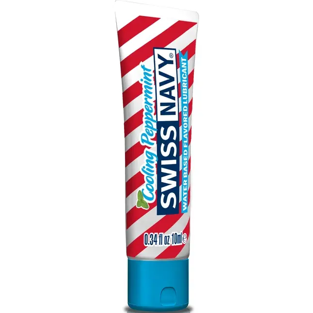 Лубрикант Swiss Navy Cooling Pepermint Lube с ароматом мяты - 10 мл - Flavor Lubes