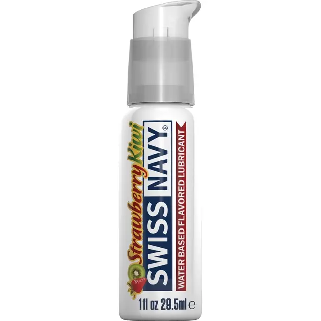 Лубрикант Swiss Navy Strawberry Kiwi Lube с ароматом клубники и киви - 29,5 мл - Flavor Lubes