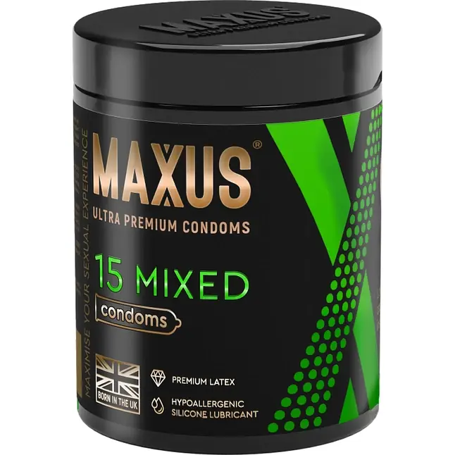 Презервативы MAXUS Mixed - 15 шт