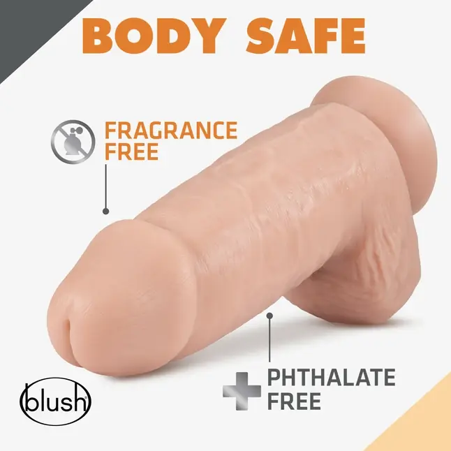 Телесный фаллоимитатор с мошонкой Dr. Chubbs - 25,4 см - Dr. Skin. Фотография 6.
