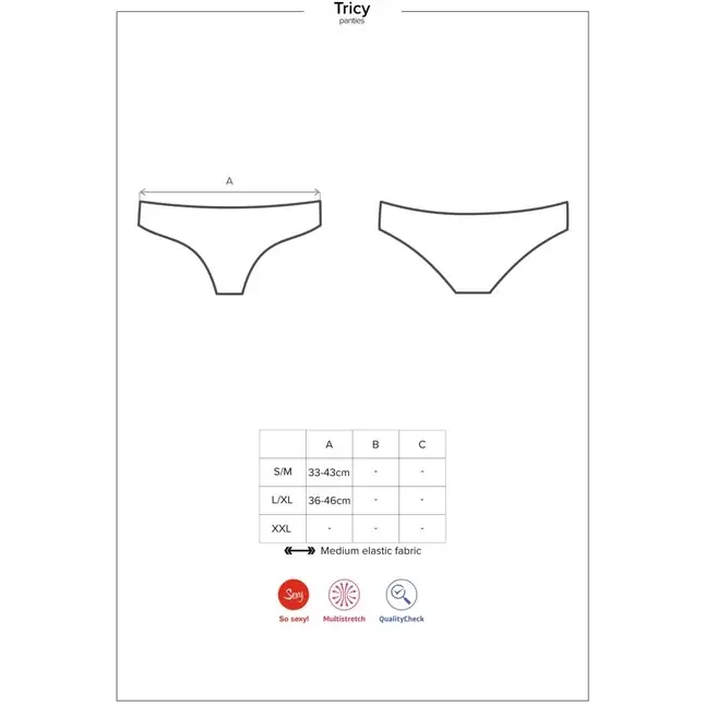Изящные полупрозрачные трусики Tricy - Sexy. Фотография 5.