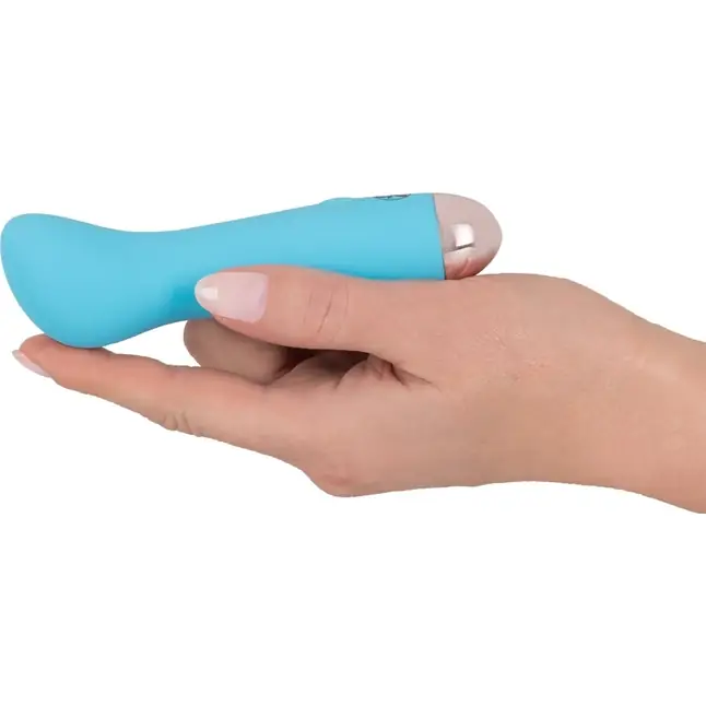 Голубой мини-вибратор Cuties Mini - 12,9 см - You2Toys. Фотография 3.