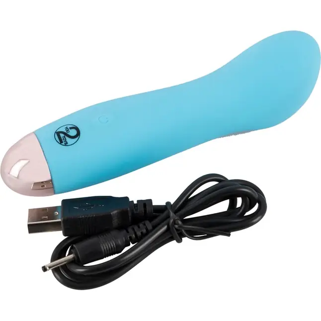 Голубой мини-вибратор Cuties Mini - 12,9 см - You2Toys. Фотография 4.