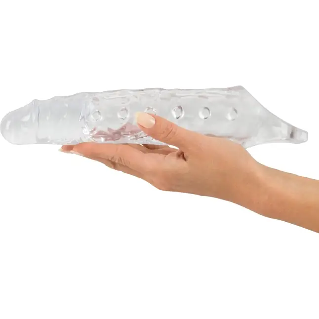 Прозрачная закрытая насадка Crystal Skin Penis Sleeve - 27,8 см - You2Toys. Фотография 3.