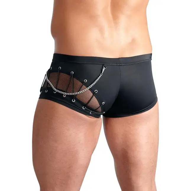 Сексуальные трусы-боксеры с замочком, шнуровками и цепочкой - Svenjoyment underwear. Фотография 2.