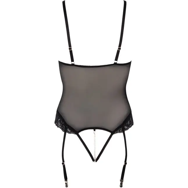 Боди с открытой грудью и фиксацией для рук - Cottelli Collection. Фотография 5.