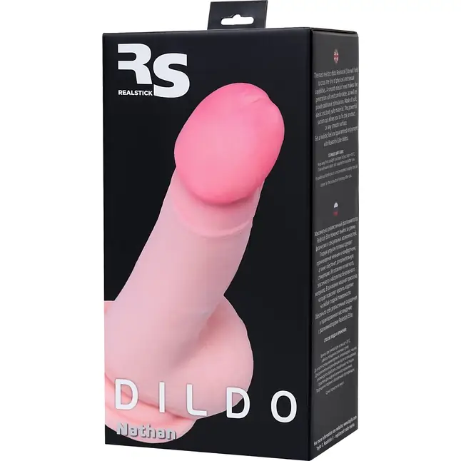 Телесный фаллоимитатор-реалистик Nathan - 18,5 см - RealStick Elite. Фотография 5.