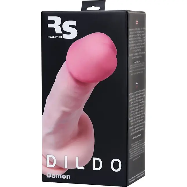 Телесный фаллоимитатор-реалистик Damon - 20 см - RealStick Elite. Фотография 5.