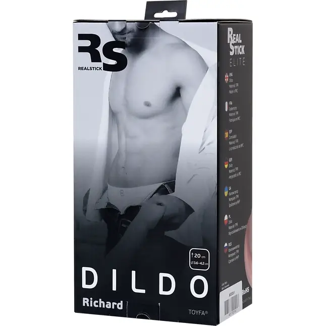 Телесный реалистичный фаллоимитатор Richard без мошонки - 20 см - RealStick Elite. Фотография 6.