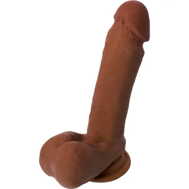 Коричневый фаллоимитатор-реалистик Mr.Gomez - 21 см - RealStick Elite Mulatto. Фотография 3.