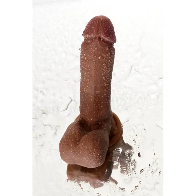 Коричневый фаллоимитатор-реалистик Mr.Gomez - 21 см - RealStick Elite Mulatto. Фотография 10.