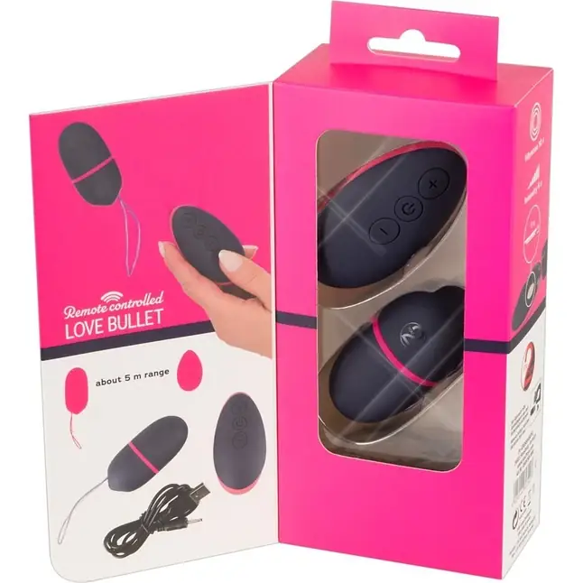 Темно-фиолетовое виброяйцо с пультом ДУ Remote Controlled Love Bullet - You2Toys. Фотография 6.