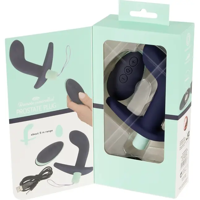 Темно-фиолетовый вибростимулятор простаты с пультом ДУ Remote Controlled Prostate Plug - You2Toys. Фотография 11.