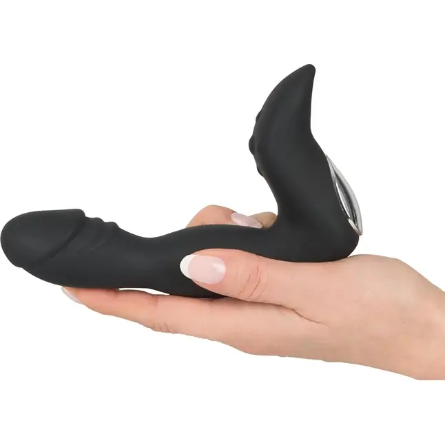 Черный перезаряжаемый вибростимулятор простаты Rechargeable Prostate Stimulator - You2Toys. Фотография 5.