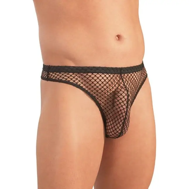 Трусы-стринги из крупной сетки - Svenjoyment underwear