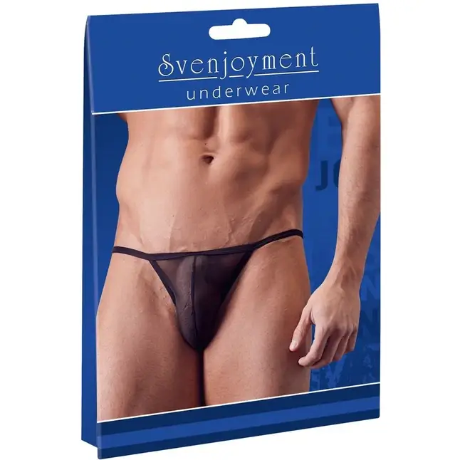 Полупрозрачные трусы-брифы на тонких бретелях - Svenjoyment underwear. Фотография 5.