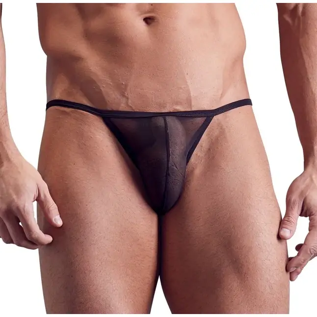 Полупрозрачные трусы-брифы на тонких бретелях - Svenjoyment underwear