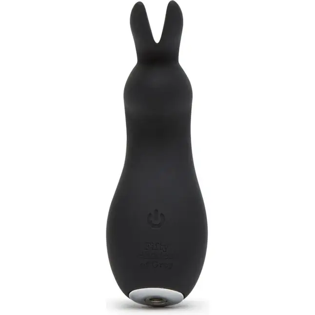 Черный клиторальный стимулятор Greedy Girl Clitoral Rabbit Vibrator - Fifty Shades of Grey. Фотография 2.