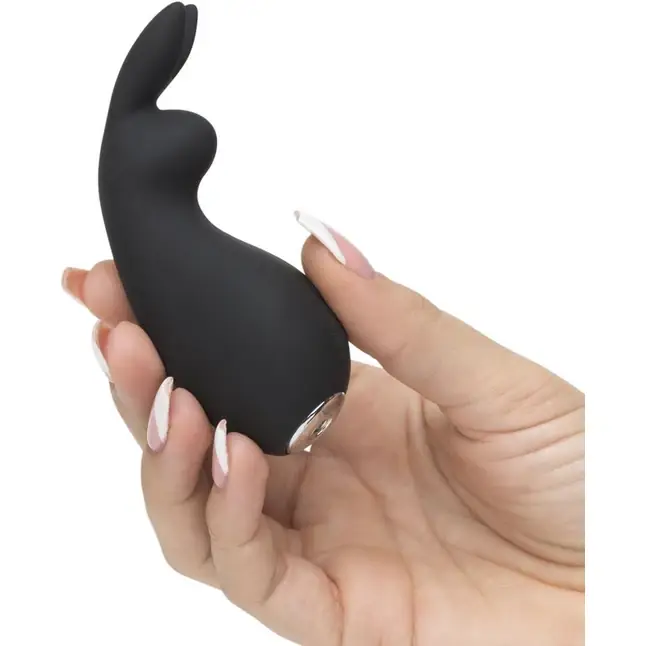 Черный клиторальный стимулятор Greedy Girl Clitoral Rabbit Vibrator - Fifty Shades of Grey. Фотография 6.