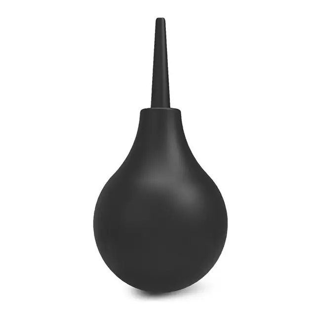 Черный анальный душ с обратным клапаном Non Return Valve Anal Douche