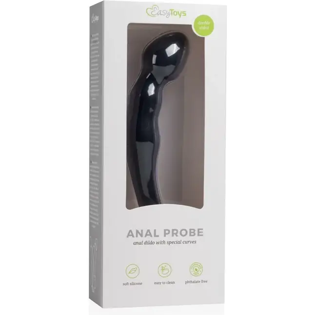 Черный стимулятор простаты Anal Probe №1 - 20 см - Anal Collection. Фотография 3.