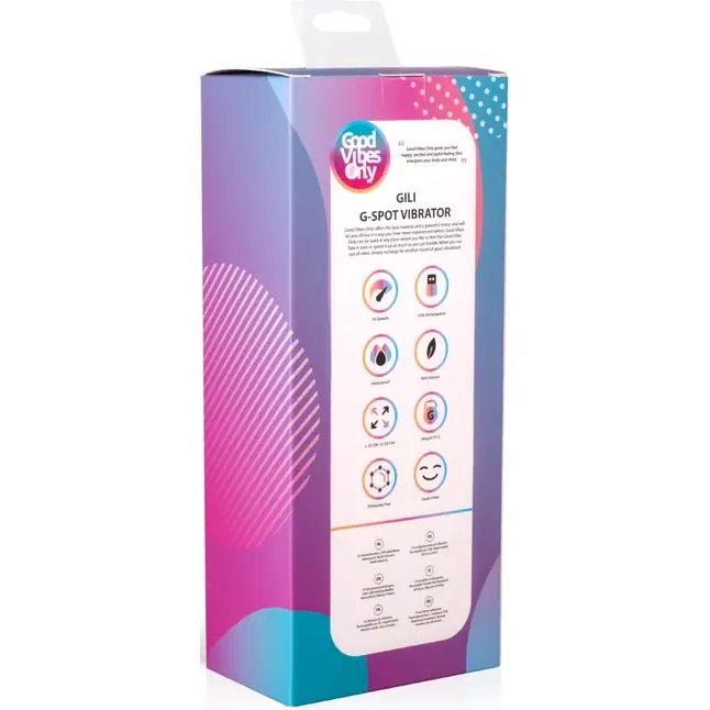Фиолетовый вибратор для G-стимуляции Gili G-Spot Vibrator - 22 см - Good Vibes Only. Фотография 7.
