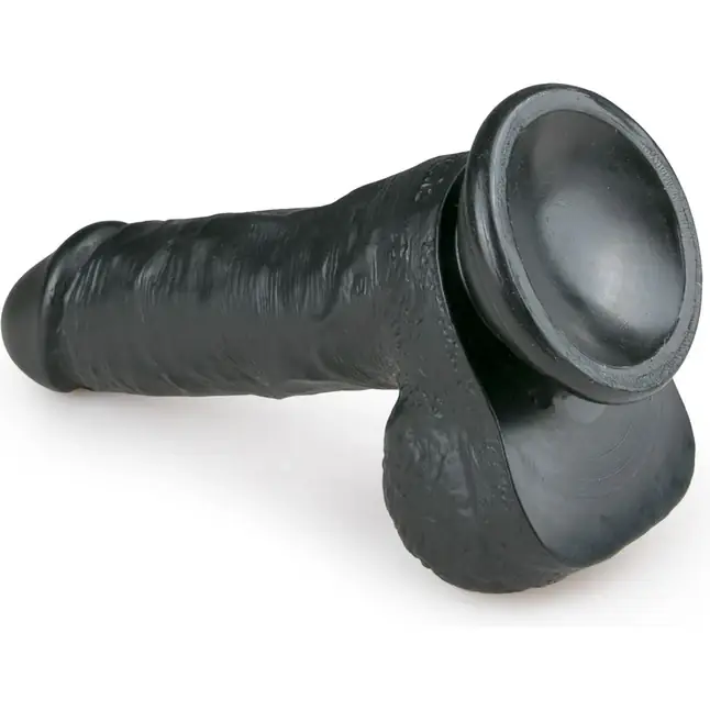 Черный фаллоимитатор Realistic Dildo - 17,5 см - Dildo Collection. Фотография 3.