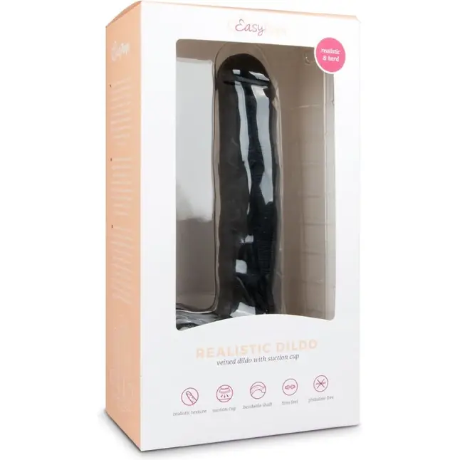 Черный фаллоимитатор Realistic Dildo - 26,5 см - Dildo Collection. Фотография 3.