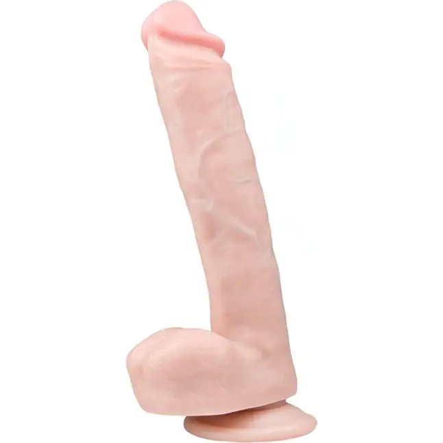 Телесный фаллоимитатор Realistic Dildo - 26,5 см - Dildo Collection