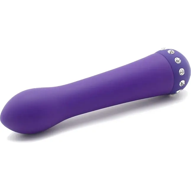 Фиолетовый вибратор BLISS CARESSING VIBE - 14,2 см. Фотография 4.
