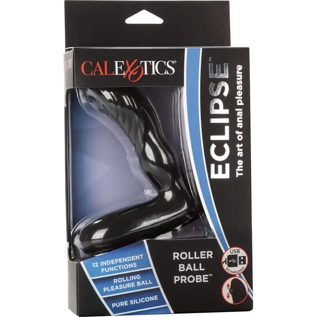Перезаряжаемый массажер простаты Eclipse Roller Ball Probe - 12,75 см - Eclipse. Фотография 8.