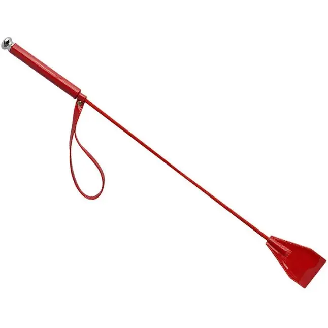 Красный стек из лаковой кожи - 70 см - BDSM accessories