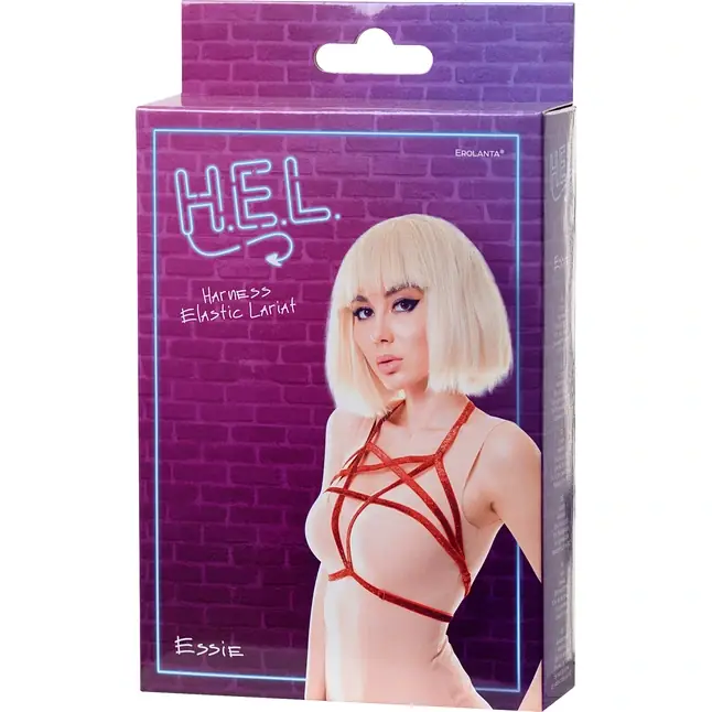 Красная портупея H.E.L. Essie - H.E.L.. Фотография 4.