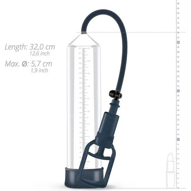 Прозрачная ручная вакуумная помпа для мужчин Penis Pump №2 - Boners. Фотография 4.
