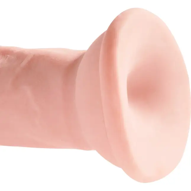 Телесный фаллоимитатор на присоске 6 Triple Density Cock - 18,4 см - King Cock Plus. Фотография 6.