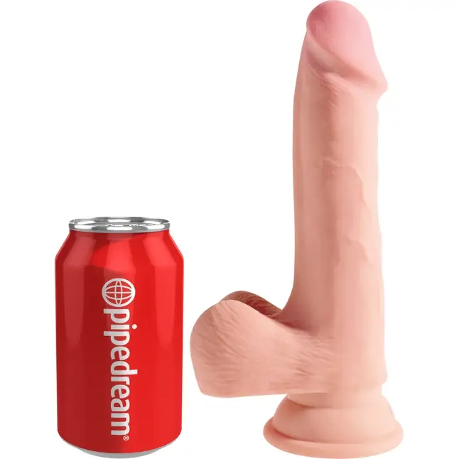 Телесный фаллоимитатор на присоске 7.5 Triple Density Cock - 22,9 см - King Cock Plus. Фотография 3.