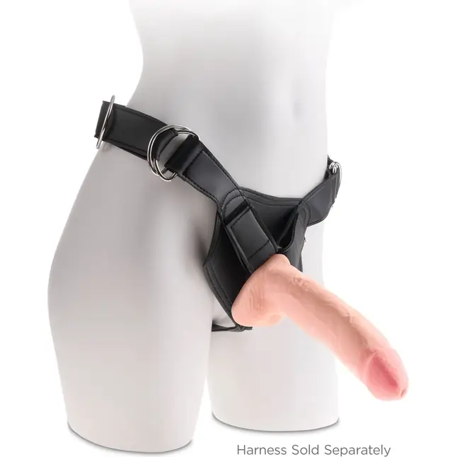 Телесный фаллоимитатор на присоске 10 Triple Density Cock with Balls - 26,7 см - King Cock Plus. Фотография 6.