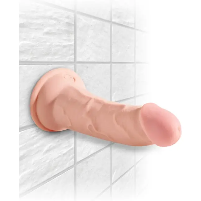 Телесный фаллоимитатор на присоске 5 Triple Density Cock - 15,24 см - King Cock Plus. Фотография 5.