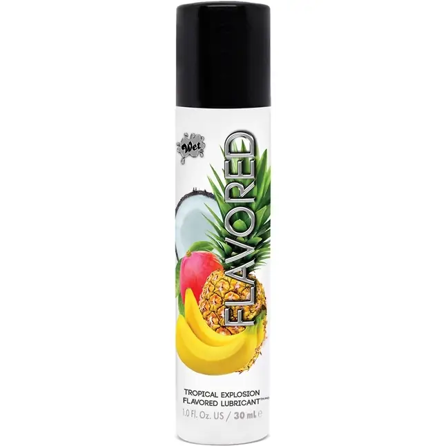 Лубрикант Wet Flavored Tropical Explosion с ароматом тропических фруктов - 30 мл - Wet Flavored